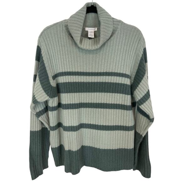 Rosanna  lambswool angora blend turtleneck soft striped sweater vintage - Picture 4 of 5